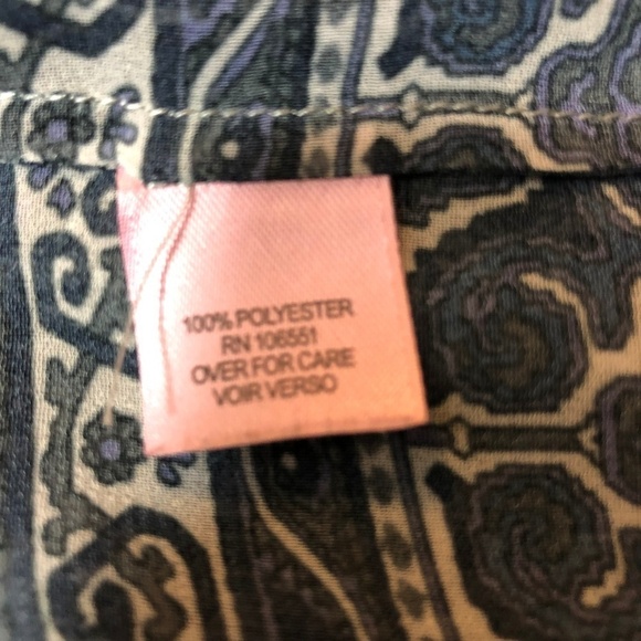 CALYPSO ST BARTH Sheer Print V Neck Tunic Top Sz S - Picture 8 of 9